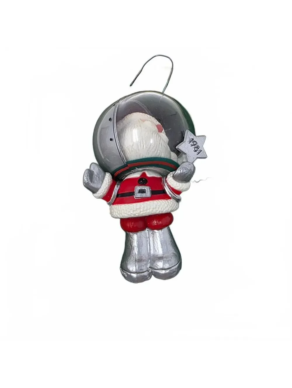 1981 Hallmark Keepsake Astronaut Santa Christmas Ornament w/ Box Vintage